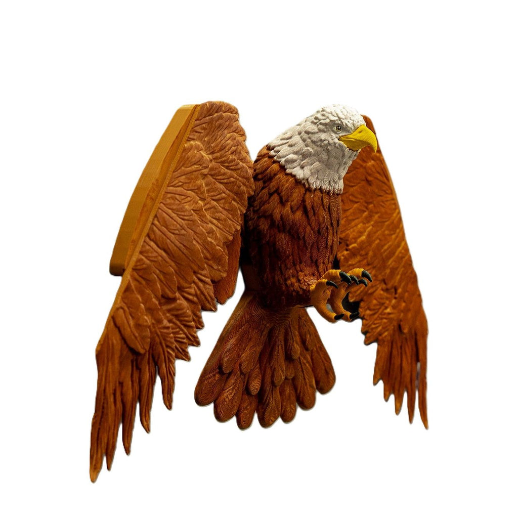 Porte-manteau mural aigle imprimé en 3D, ailes déployées, 52 cm (20,5 pouces), décoration pour la maison