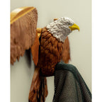 Porte-manteau mural aigle imprimé en 3D, ailes déployées, 52 cm (20,5 pouces), décoration pour la maison