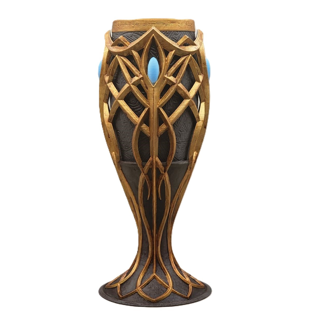 3D Printed Elven Goblet 9in Fantasy Chalice Medieval Renaissance Decor