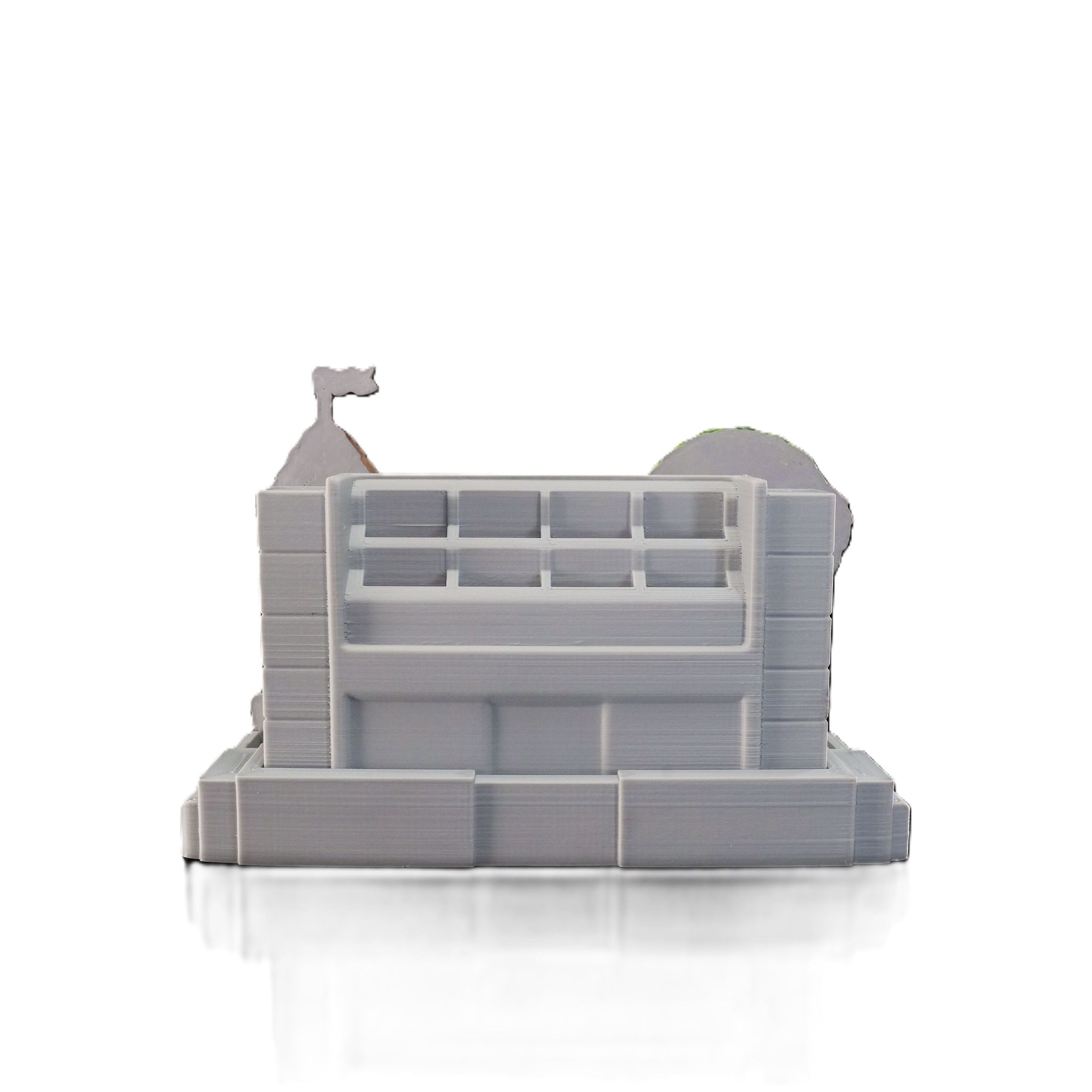 Fantasy Console Dock Holder w/ Game Storage 3D Printed Village Stand Fits Switch