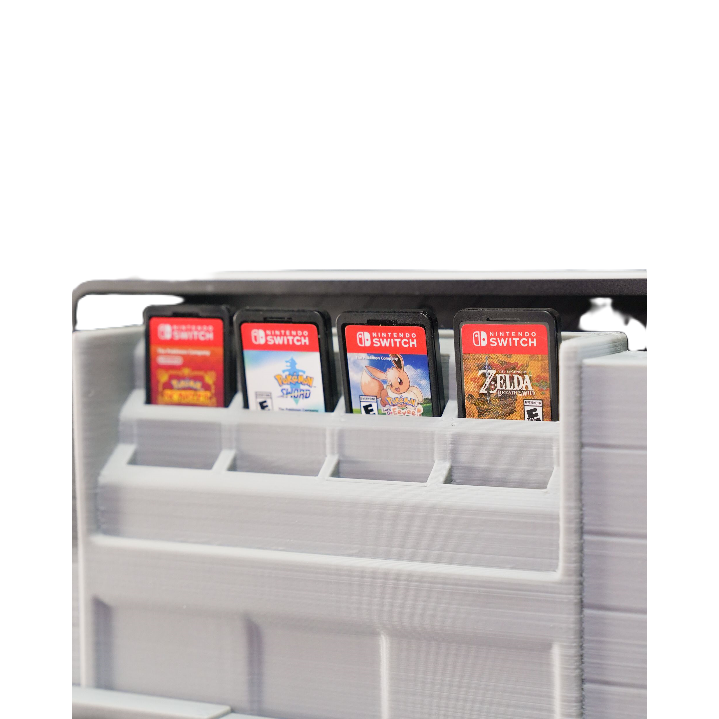 Fantasy Console Dock Holder w/ Game Storage 3D Printed Village Stand Fits Switch