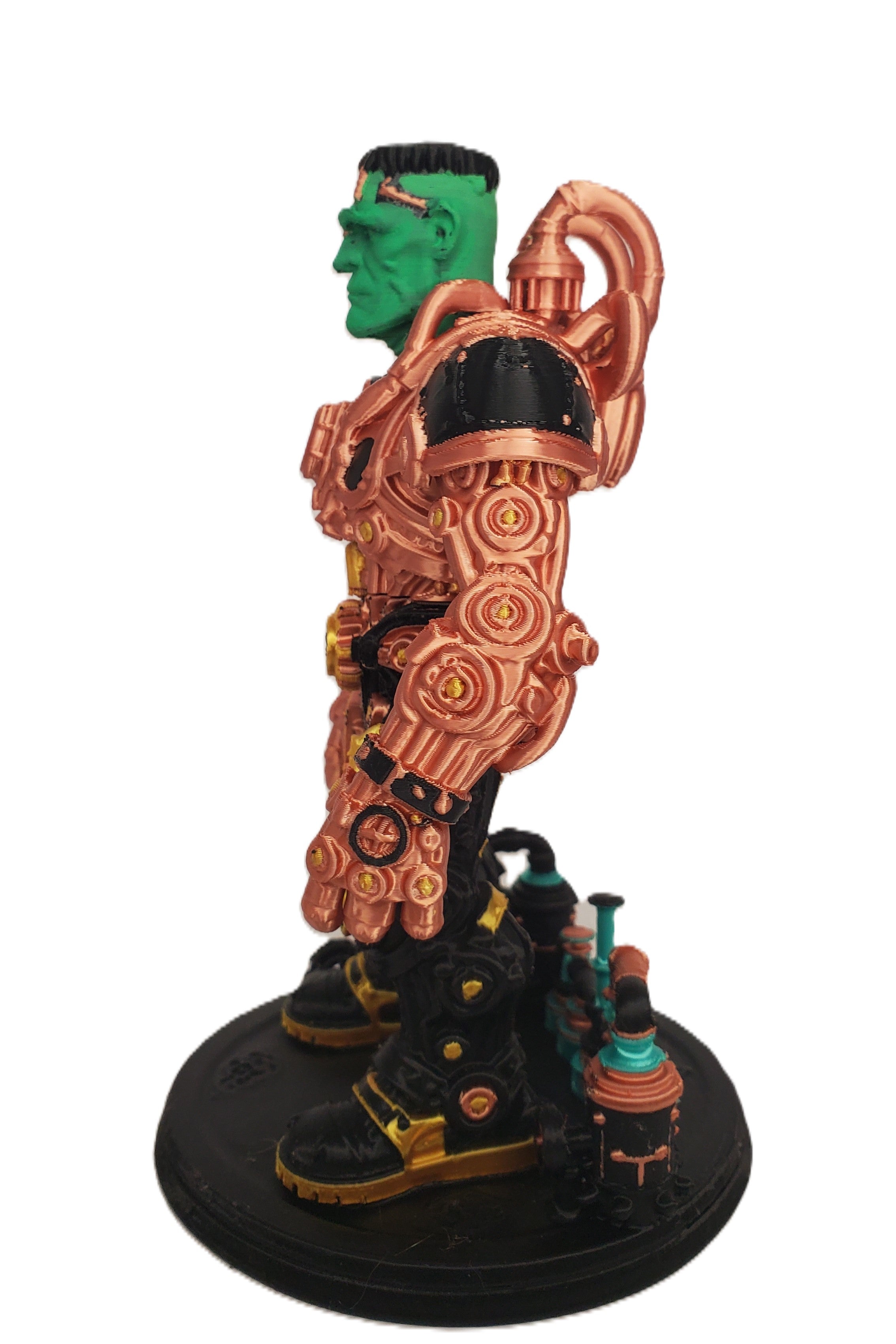 3D Printed Steampunk Monster Figure Gothic Horror Statue Toy