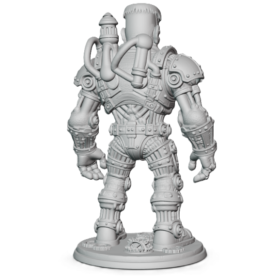 Sculpture de collection imprimée en 3D du monstre de Frankenstein Steampunk, édition limitée