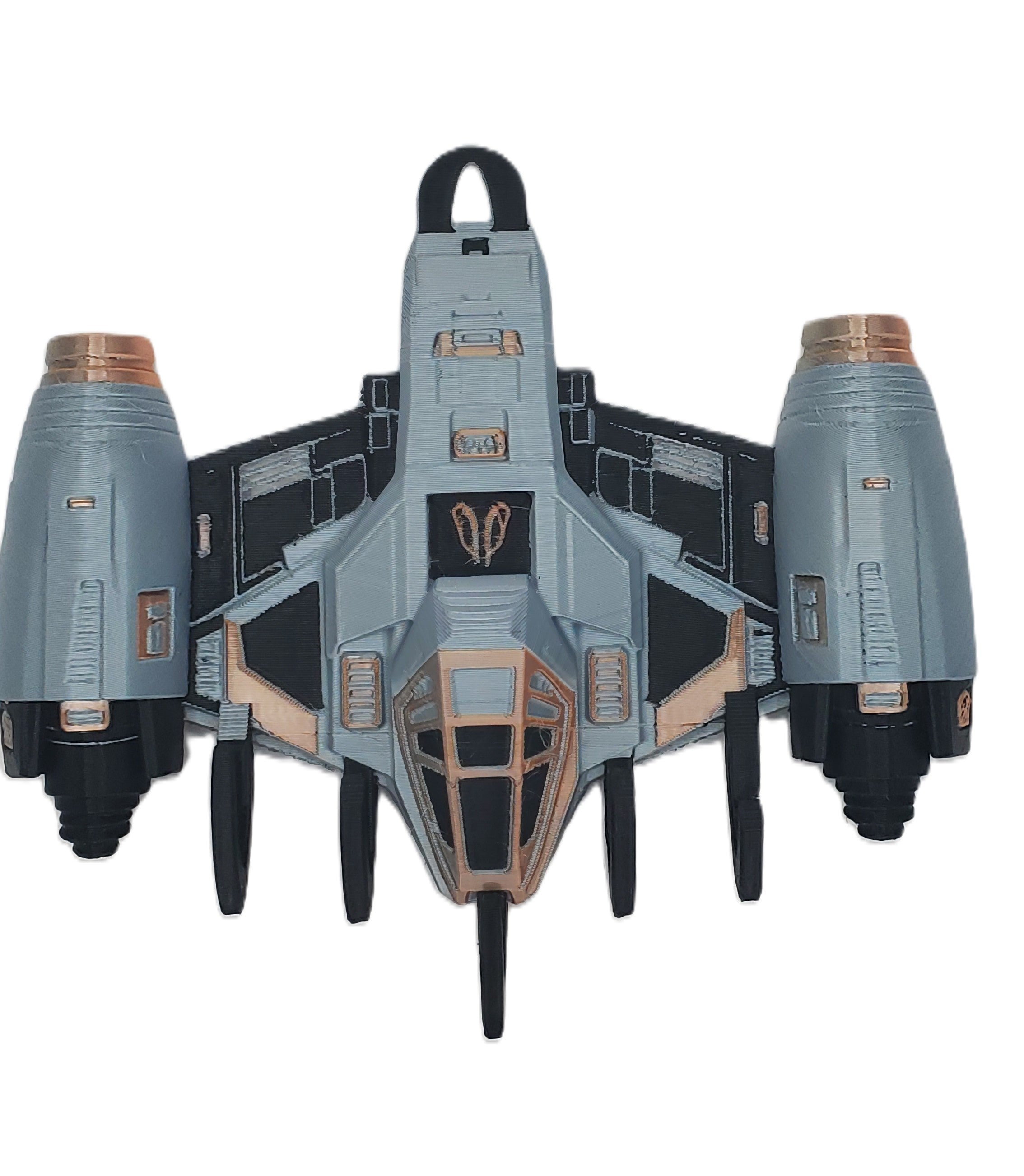 3D Printed Space Jet Key Holder Wall Mounted Key Rack Sci-Fi Home Decor