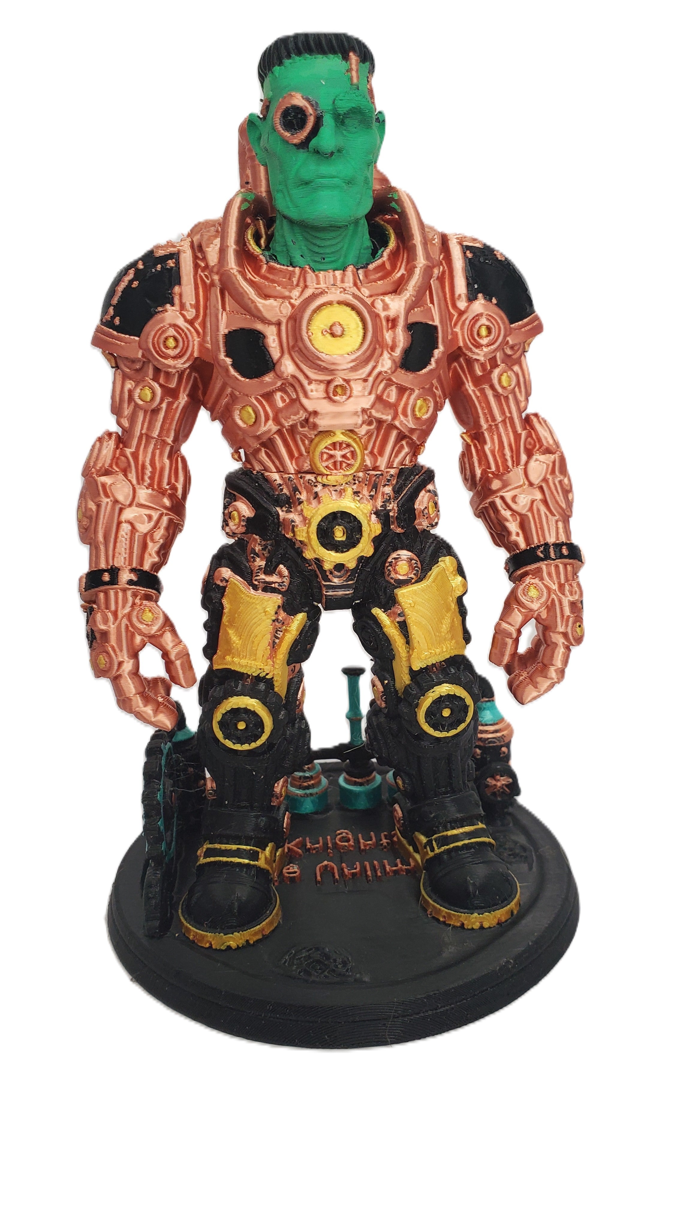 3D Printed Steampunk Monster Figure Gothic Horror Statue Toy