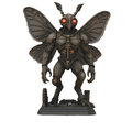 Sculpture 3D imprimée par un fan, représentant Mothman style steampunk – Statue très détaillée