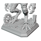 Sculpture 3D imprimée par un fan, représentant Mothman style steampunk – Statue très détaillée