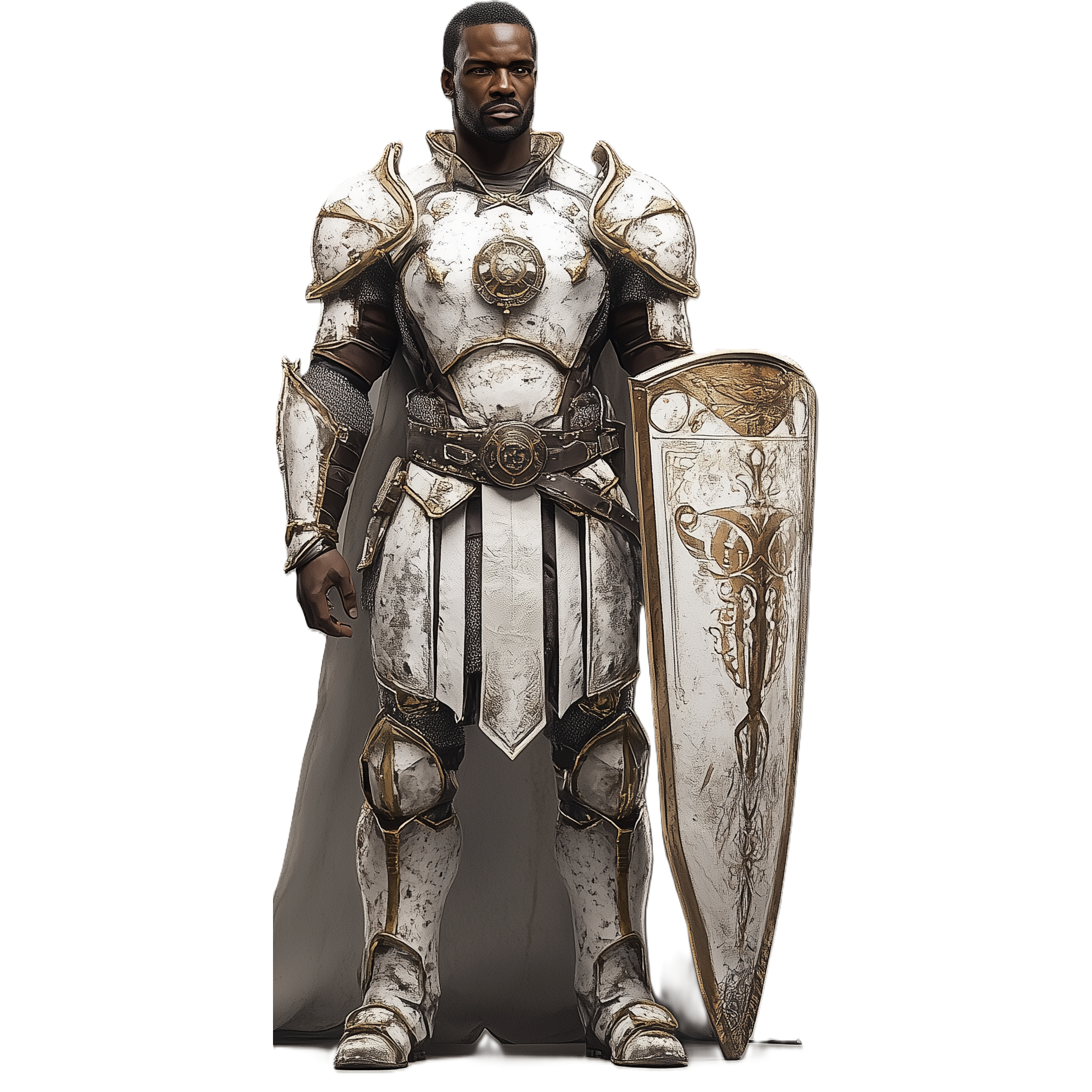 Page Knight 3D Model High-Resolution Fantasy Medieval Armor Hero Figure