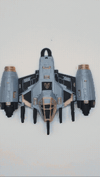 3D Printed Space Jet Key Holder Wall Mounted Key Rack Sci-Fi Home Decor