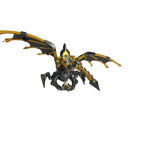 Epic Steampunk Dragon Statue 3D Printed Grey & Gold Fantasy Figure 10 in Decor