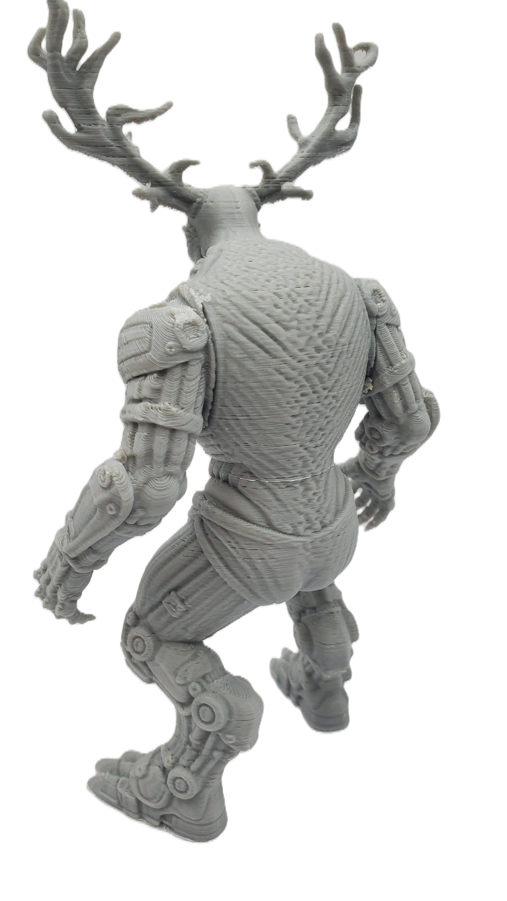 Steampunk Wendigo 3D Printed Figure 7in Grey Horror Statue