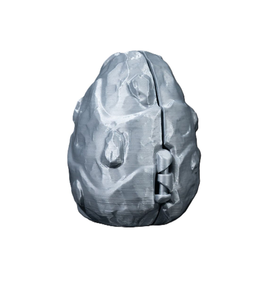 Metallic Dragon Egg Replica 3D Printed Fantasy Collectible Hatchling Display