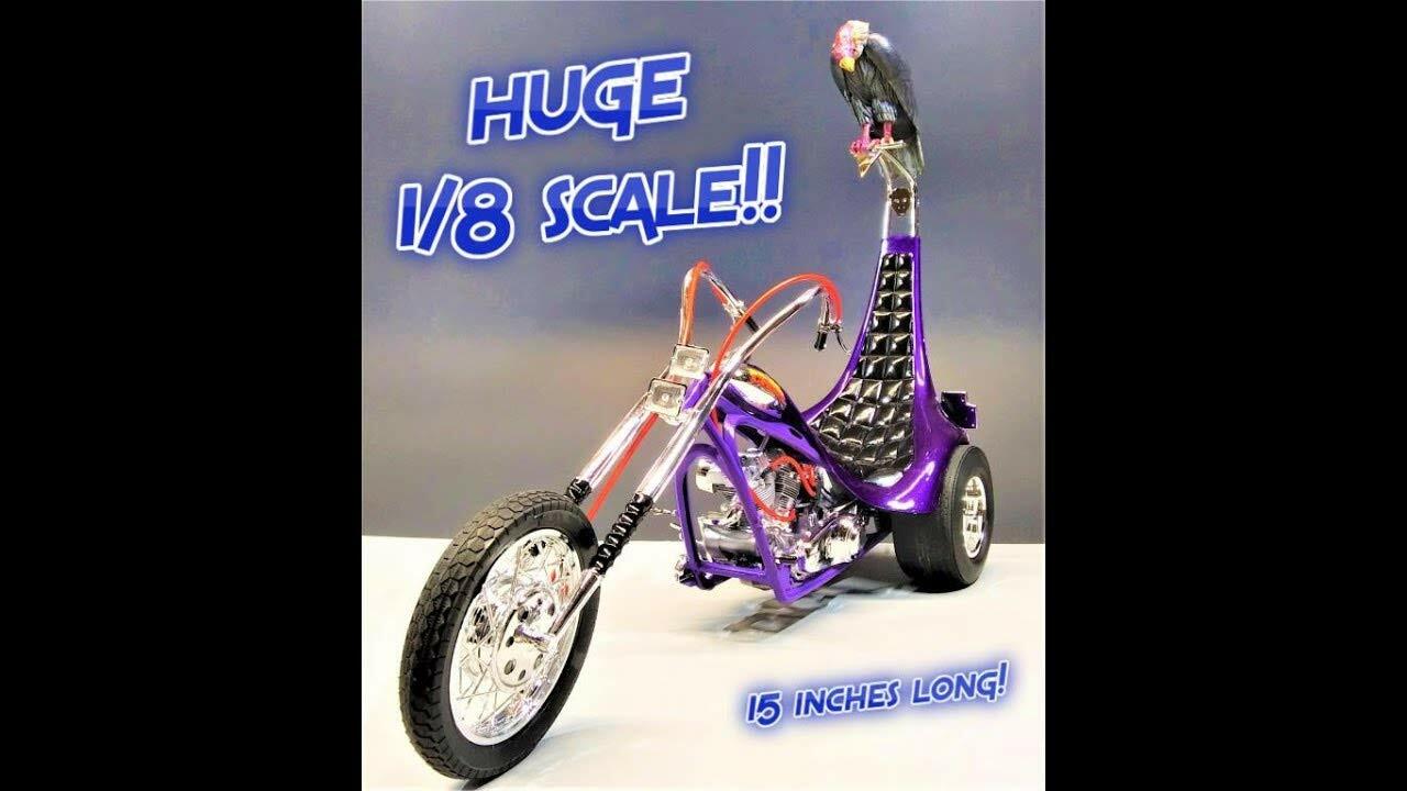 Atlantis AMCM224 1/8 King Chopper II Trike Tom Daniel Model Building