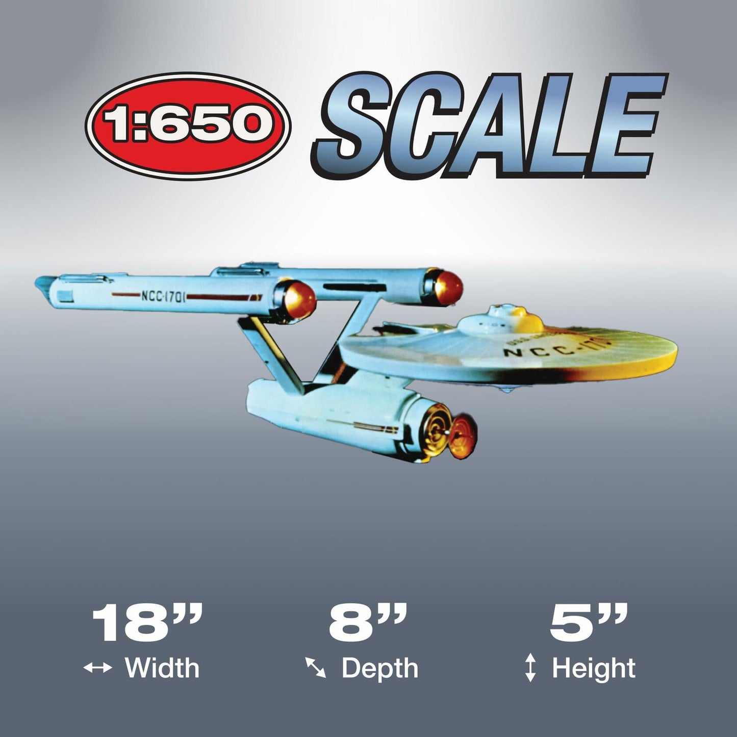 AMT 1296 Star Trek Classic U.S.S. Enterprise 1:650 Model Kit