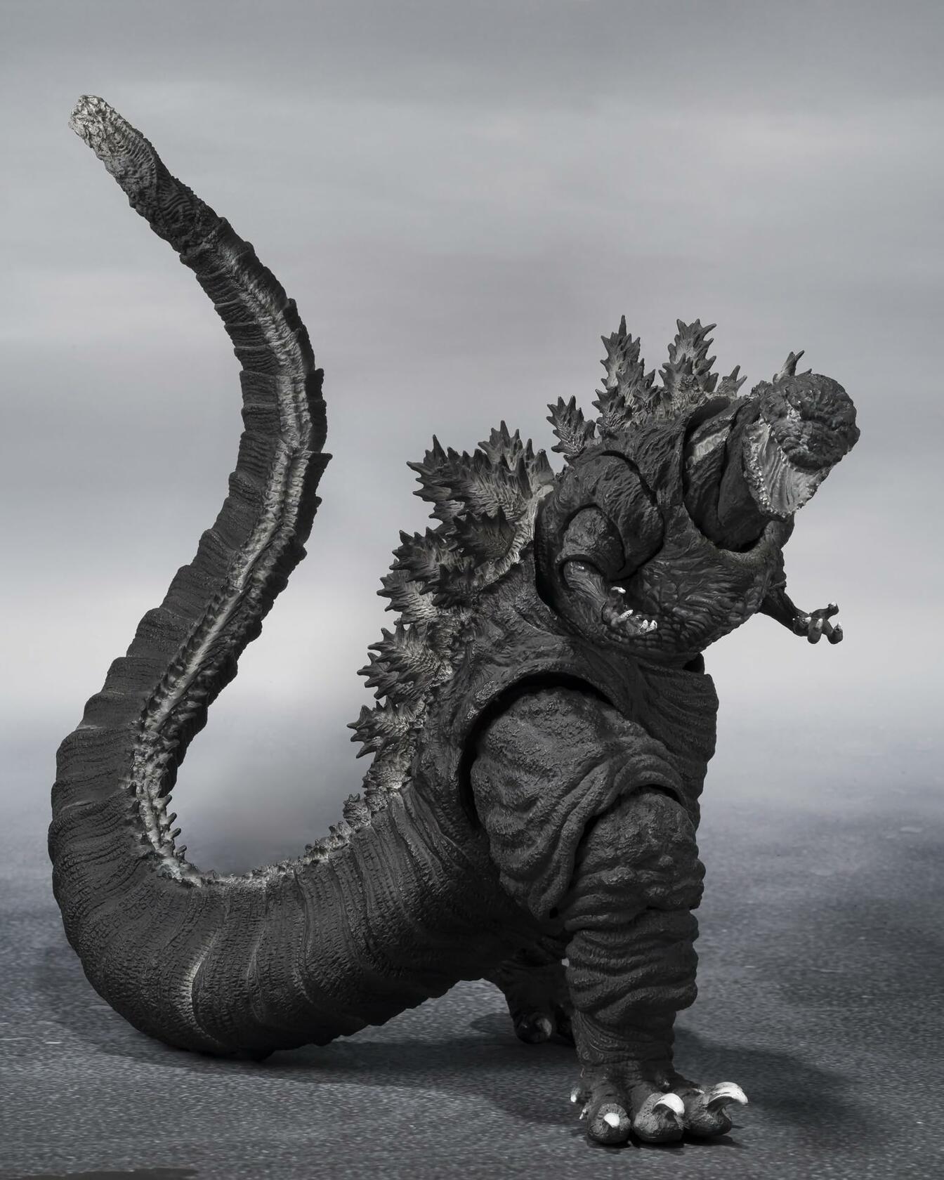 TAMASHII NATIONS - Shin Godzilla - Godzilla [2016] The Fourth ORTHOchromatic Ver., Bandai Spirits S.H.MonsterArts Action Figure