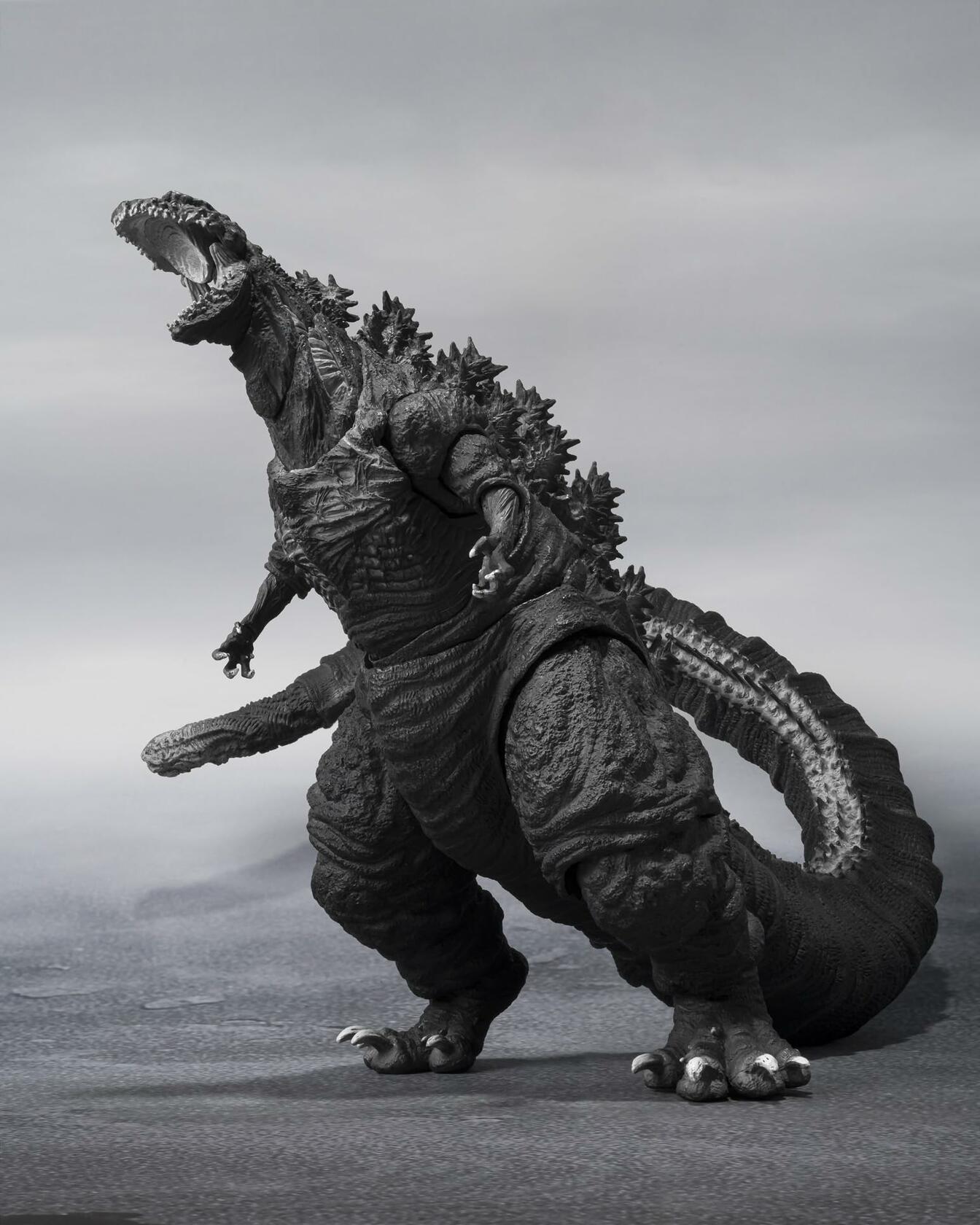 TAMASHII NATIONS - Shin Godzilla - Godzilla [2016] The Fourth ORTHOchromatic Ver., Bandai Spirits S.H.MonsterArts Action Figure