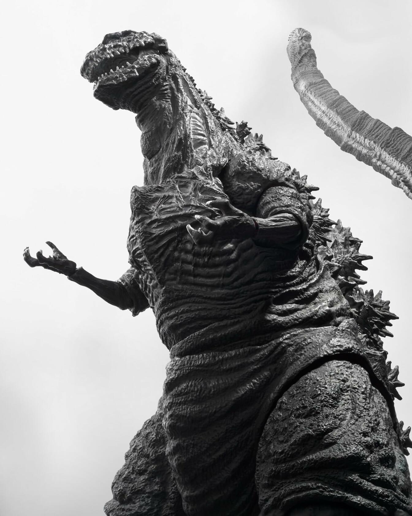 TAMASHII NATIONS - Shin Godzilla - Godzilla [2016] The Fourth ORTHOchromatic Ver., Bandai Spirits S.H.MonsterArts Action Figure