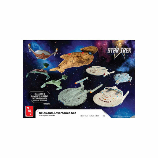 AMT Star Trek Adversaries & Allies Ship Set - 1:2500 Scale, Skill Level 2,