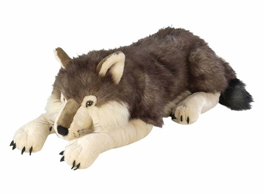 Wild Republic Jumbo Wolf Plush, Giant Stuffed Animal, Plush Toy, Gifts for Kids, 30 Inches