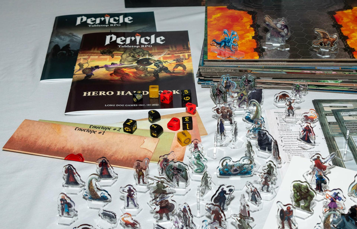Pericle: Gathering Darkness (Core Game) | Tabletop Roleplaying Game | App-Assisted Game Master | 100+ Hours of Adventure | 1 to 4 Players | Open Hero Creation System | Ages 13 and up