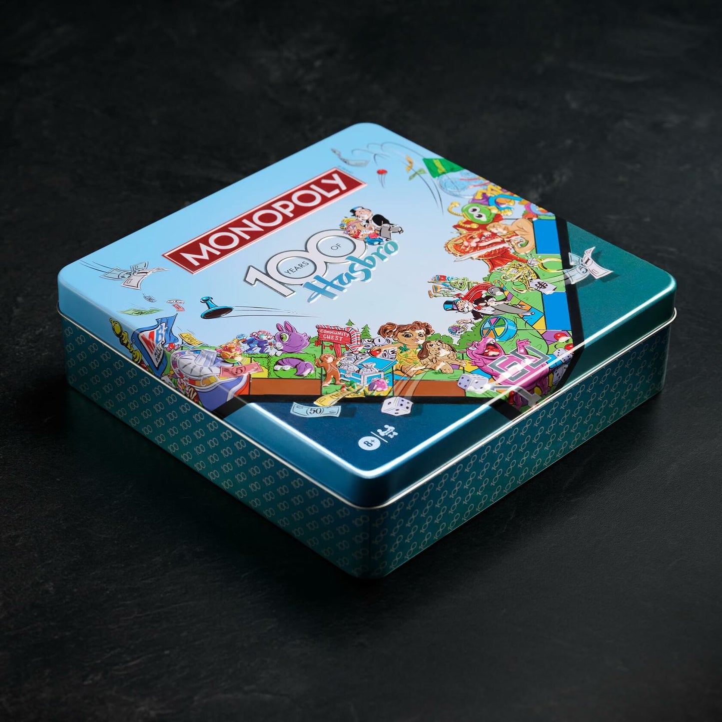 WS Game Company Monopoly Hasbro 100th Anniversary Edition Board Game in Collectible Tin