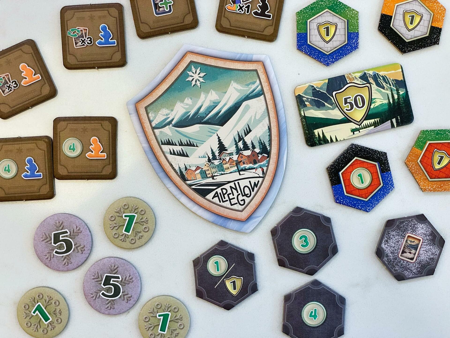 Alpenglow: The Ski Resort Board Game | Fun Strategy Game for Adults and Teens | 2-5 Players | Includes Apres Ski Expansion