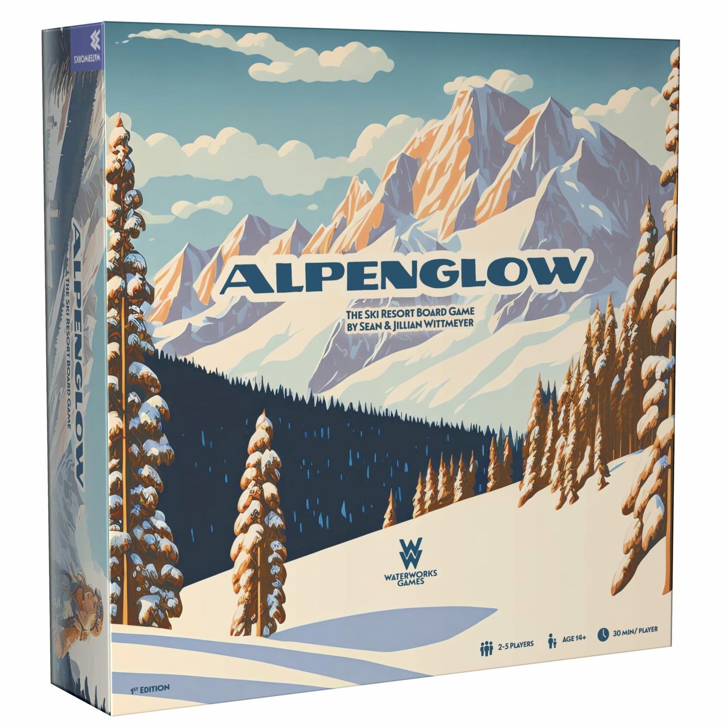 Alpenglow: The Ski Resort Board Game | Fun Strategy Game for Adults and Teens | 2-5 Players | Includes Apres Ski Expansion