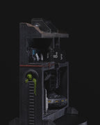 Diorama décoratif imprimé en 3D représentant la base d'OVNI de la Zone 51 (modèle PLA).