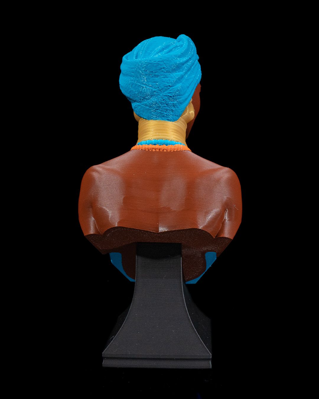 7in 3D Printed African Woman Bust Statue Sculpture Home Decor Art